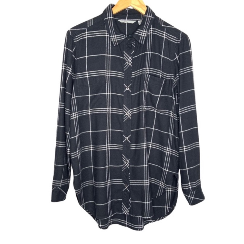Athleta Button Down Lumberjill Plaid Flannel Shirt XXS (fits like a S)